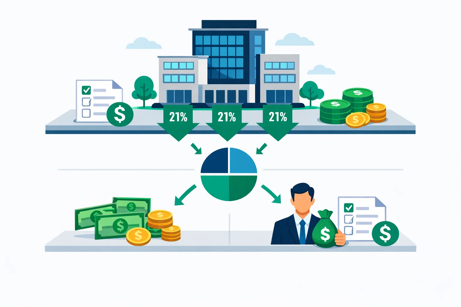 C Corp Tax Calculator: 21% Federal Tax