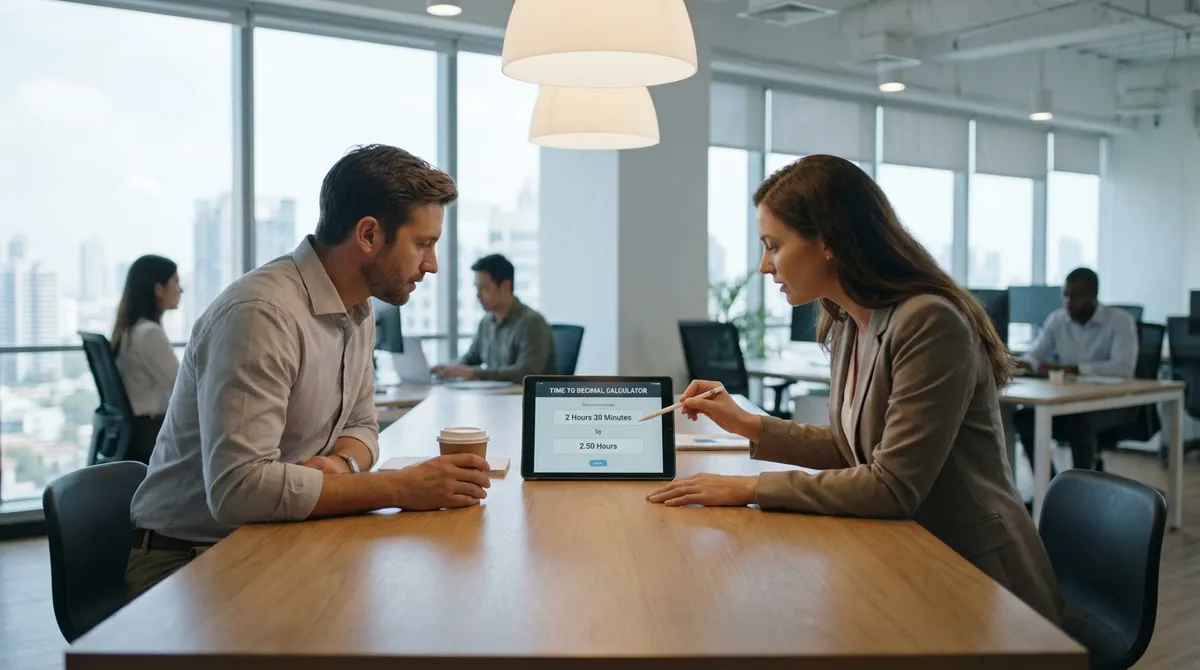 Time to Decimal Calculator Interface