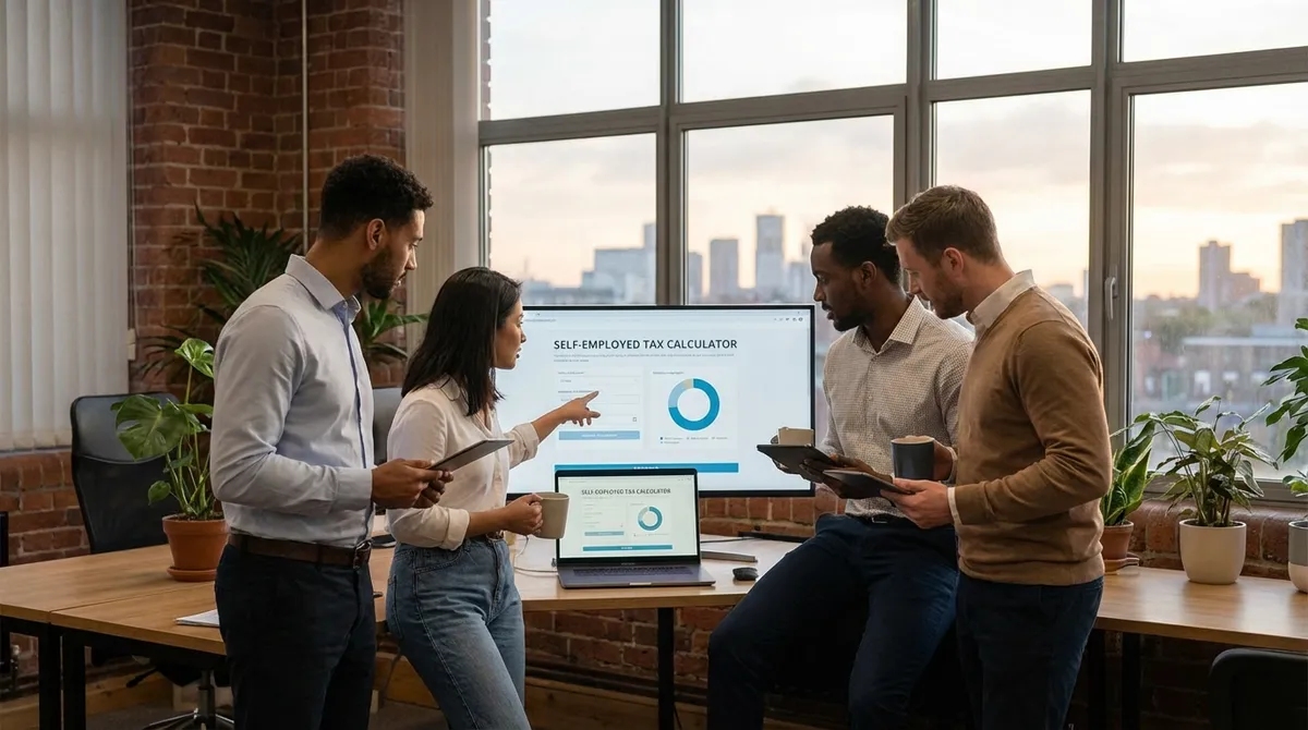 Self Employed Tax Calculator analyzing 1099 income and SE tax