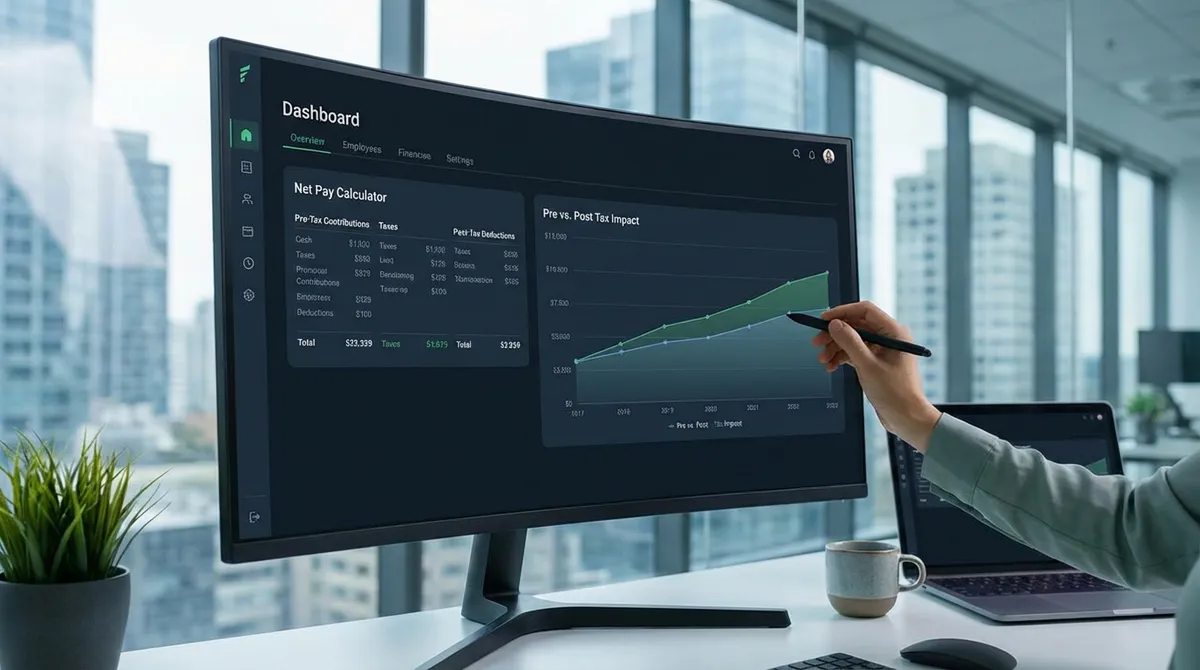 Net Pay Calculator Concept